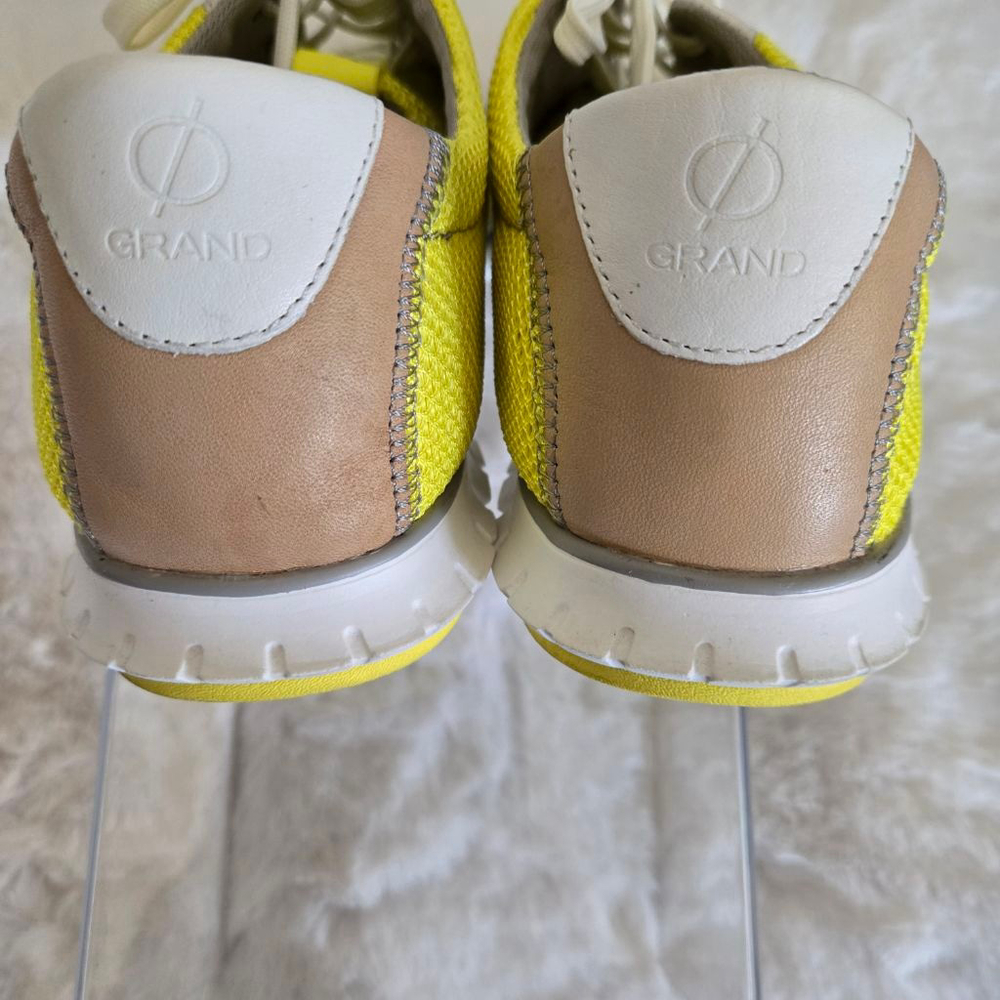 Women's Cole Haan ZeroGrand Yellow White Sneakers Size 10 - Picture 6 of 8